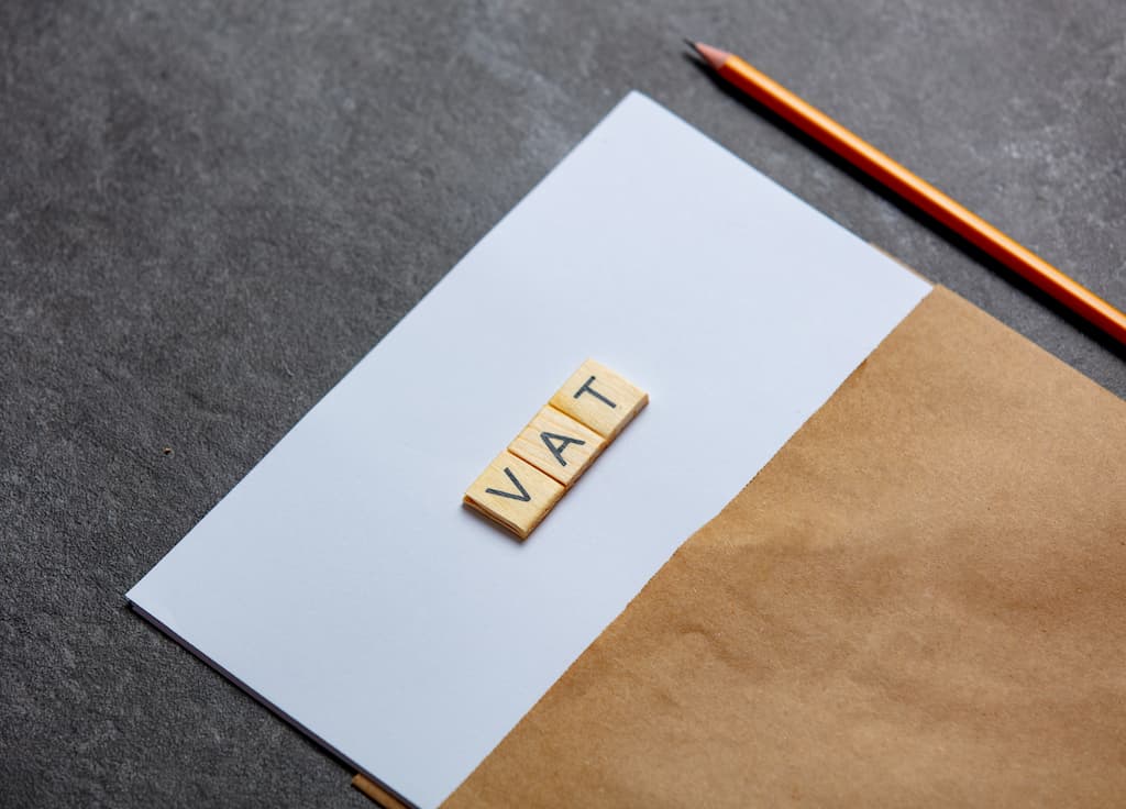 vat letters on paper